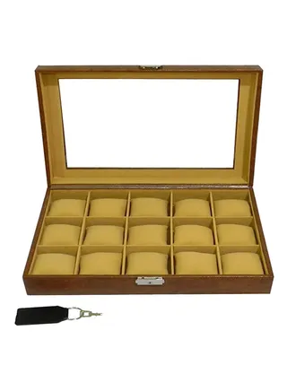 unisex Faux Leather Watches Box 