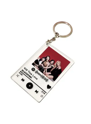 Blackpink Acrylic Keychain Key Ring With Chain,The Pattern Is High Definition And Natural, Highly Reproducing The Pattern,Smooth Edges Without Cutting Hands 
