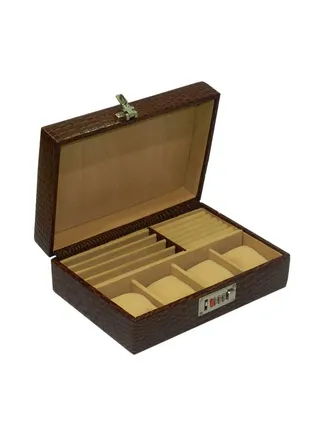 unisex Watch Box With Pen And Ring Holder 