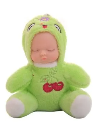 Sleeping Baby Doll Keychain Multicolour 
