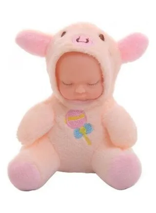 Sleeping Baby Doll Keychain Multicolour 