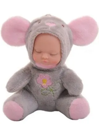 Sleeping Baby Doll Keychain Multicolour 