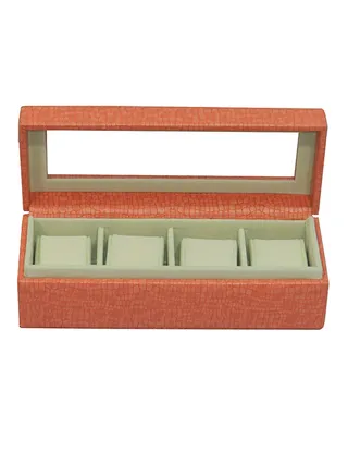 unisex 4-Grid Watch Organizer 