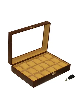 unisex Premium PU Leather Watch Display Box Organizer 