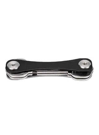 Portable Key Holder Clip Black/Silver 