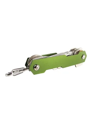 Aluminum Alloy Key Holder Organizer Clip Multi-function Keychain Green 