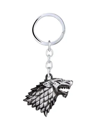 Game Of Thrones Themed Keychain Silver 