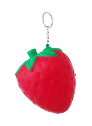 Stylish Leather Key Ring Red/Green 