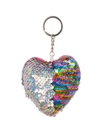 Unique Shining Sequin Mermaid Pattern Keychain Multicolour 