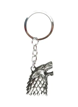 Game Of Thrones Themed Keychain Silver 