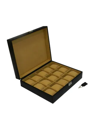Designer Faux Leather Watch Box 