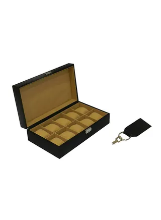 Designer Faux Leather Watch Box 