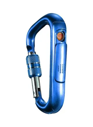 Lock Buckle USB Lighter Blue 
