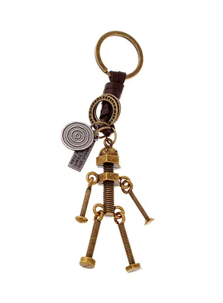 Screw Robot Key Chain Brown 
