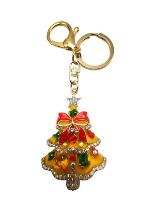 Classic Design Crystal Key Ring Multicolour 