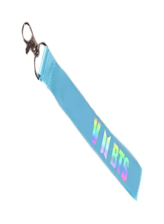 BTS Keychain Blue/Silver 
