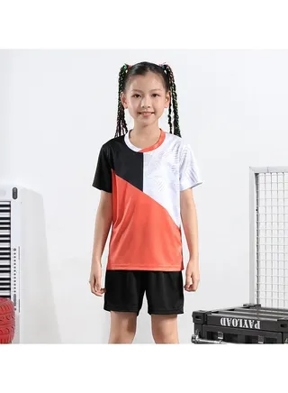 Children's Adult Badminton Suit Men's Snd Women's Quick Dry Competition Table tennis suit 