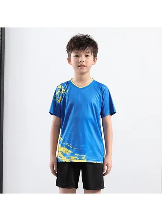 Children's Adult Badminton Suit Men's Snd Women's Quick Dry Competition Table tennis suit 