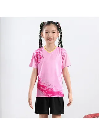 Children's Adult Badminton Suit Men's Snd Women's Quick Dry Competition Table tennis suit 