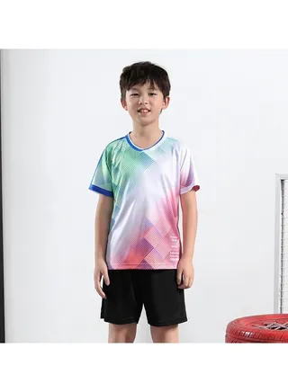 Children's Adult Badminton Suit Men's Snd Women's Quick Dry Competition Table tennis suit 