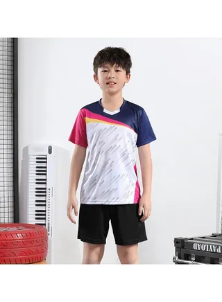 Children's Adult Badminton Suit Men's Snd Women's Quick Dry Competition Table tennis suit 