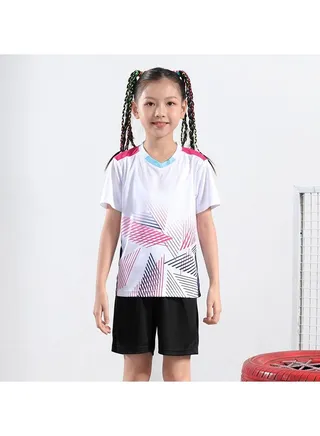 Children's Adult Badminton Suit Men's Snd Women's Quick Dry Competition Table tennis suit 