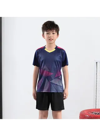 Children's Adult Badminton Suit Men's Snd Women's Quick Dry Competition Table tennis suit 