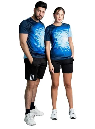 Pack Of 2 Comfortable Sportswear Set for Couples with Ultra Soft Polyester for All Types of Sports with Beautiful Design 