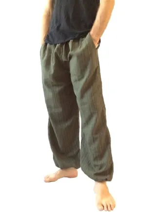 Solid Wide Leg Trousers Army Green 