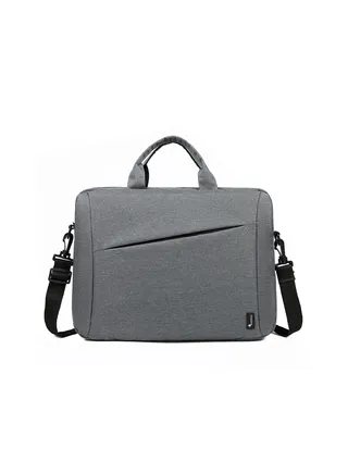 Laptop bag for office and personal use for  Men with shoulder bag strap and Inbuilt Laptop Case Grey Color 
