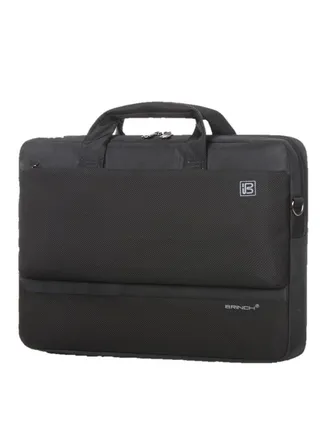 Laptop Shoulder Bag 15.6 Inch BW-203, High Degree Top Nylon, Black 