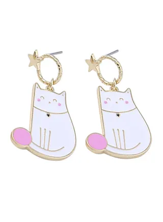 Cartoon Cats Dangle Earrings 