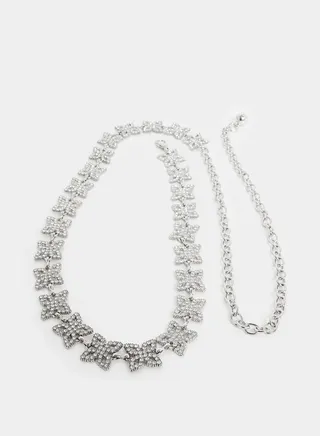 Rhinestone Embellished Belt