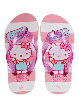 Hello Kitty  Kids Flipflop Slippers 