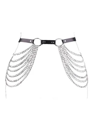 Leather Layered Belly Body Chain 