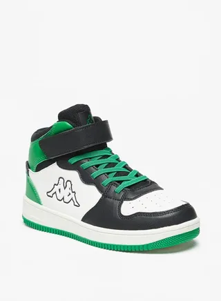 Boys' Perforated Casual Sneakers With Hook And Loop Closure 