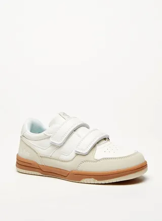 Boys Casual Sneakers With Hook And Loop Closure 