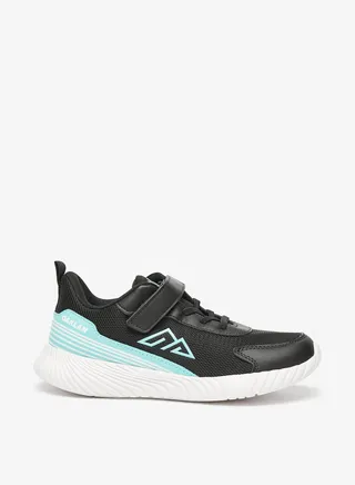 Boys Textured Sports Shoes with Hook and Loop Closure 