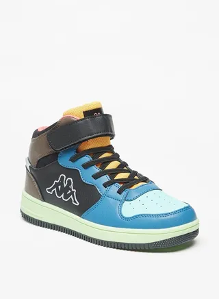 Boys Colourblocked Shoes With Hook And Loop Closure 