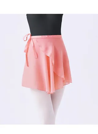 Women Ballet Wrap Skirt Dark Pink 