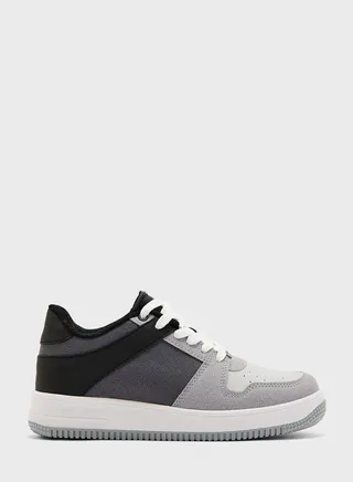 Boy Lace-Up Leather Sneaker 