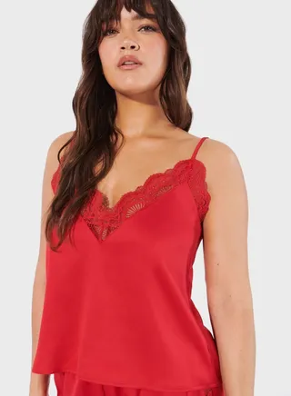 Satin Sleeveless Top 