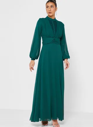 Gathered Waist Dress