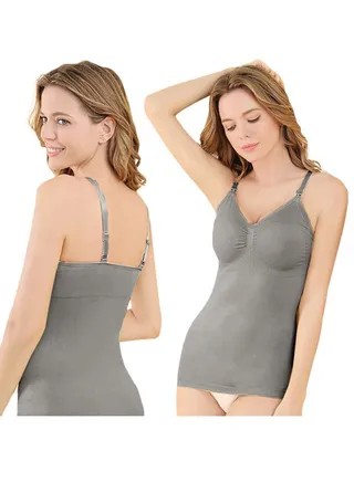 Sunveno Maternity Nursing Tank Top - Grey XL 