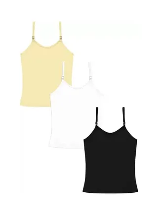 Cotton Camisole or Slips for women with adjustable strap - White Colour 