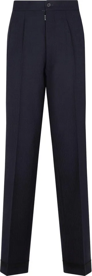 High-waist Pressed Crease Trousers