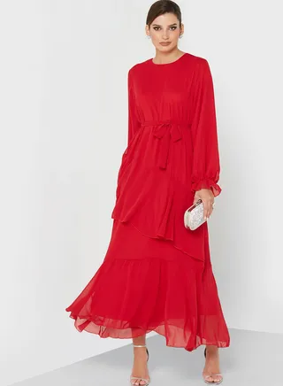 Ruffled & Layered Dress