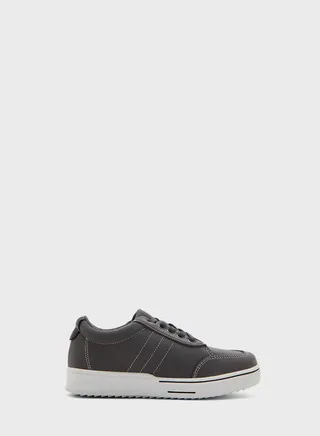 Kids Lace Up Low Top Sneakers 