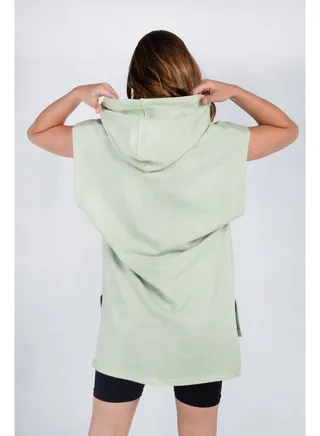 Women SLEEVELESS HOODIE 