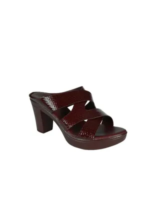 Michelle Morgan Ladies Block Heel Sandals 913RJ07A Brown 